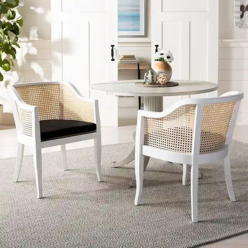 Table à manger à abattants blanc antique 43 L x 43 P x 31 H 43Lx43Px31H