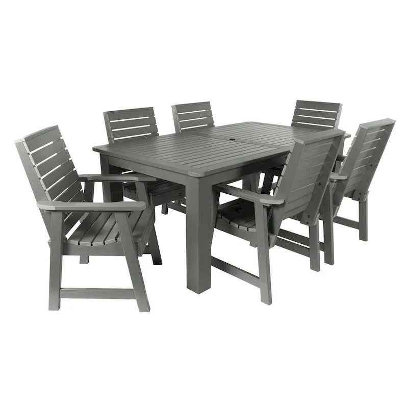 Ensemble de salle à manger d'extérieur 7 pièces HIGHWOOD PROFESSIONAL 42x72
