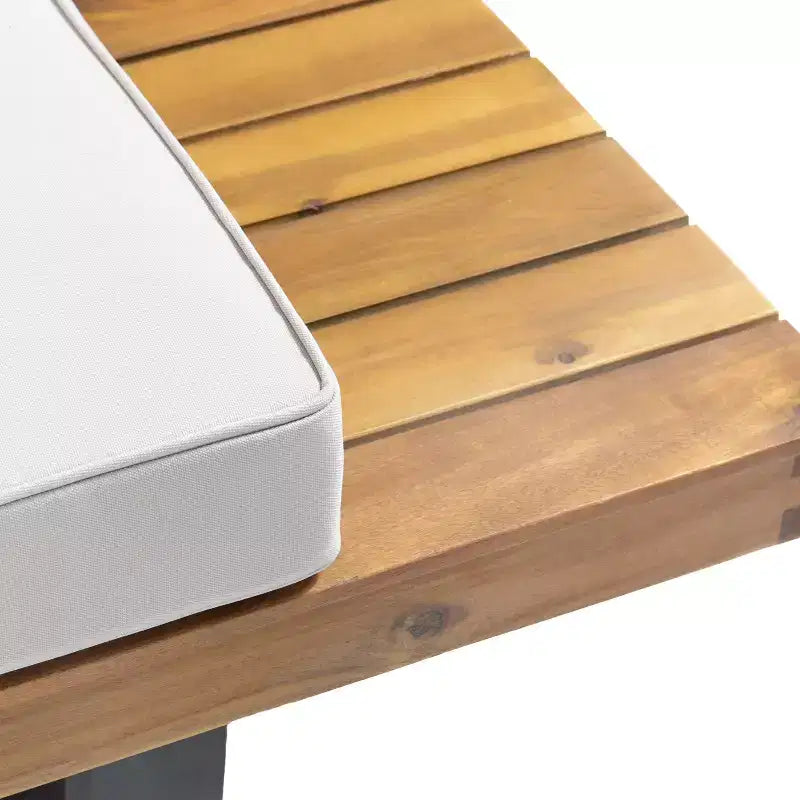Canapé d'angle d'extérieur en forme de L, ensemble de loisirs pour patio, ensemble de sièges de conversation de jardin avec table basse et coussins résistants à l'eau - ModernLuxe