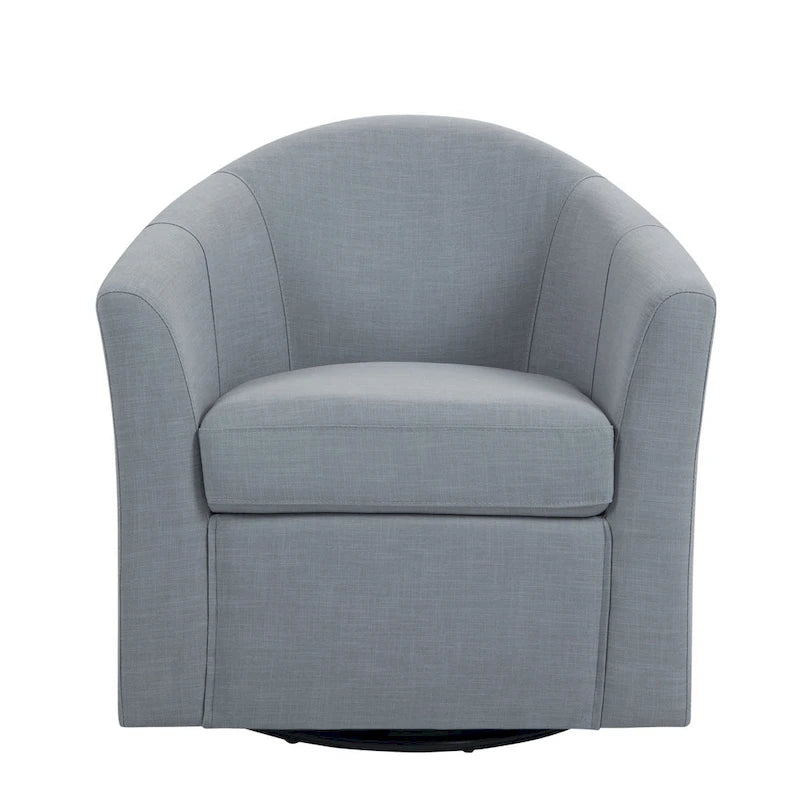 Lot de 2 fauteuils pivotants modernes avec accoudoirs pour salon