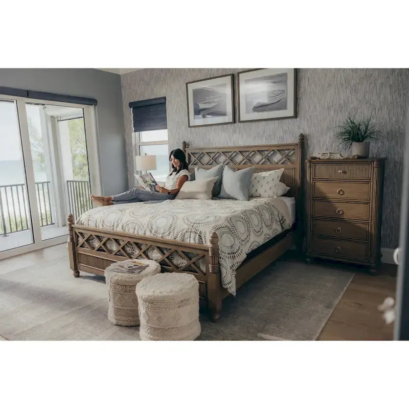 Lit en bois massif Malibu