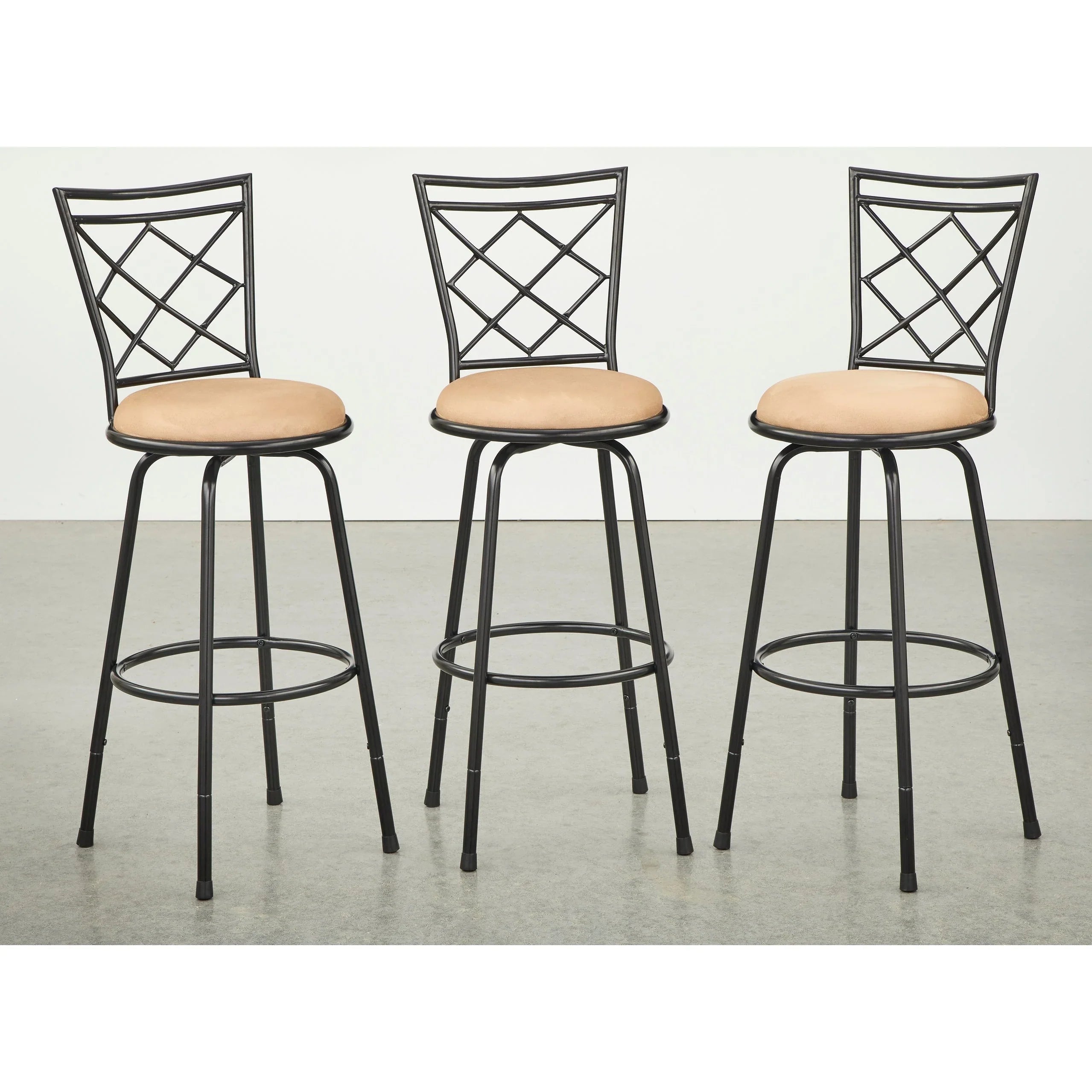 Tabourets Alyssa à hauteur réglable et pivotants Simple Living (lot de 3)