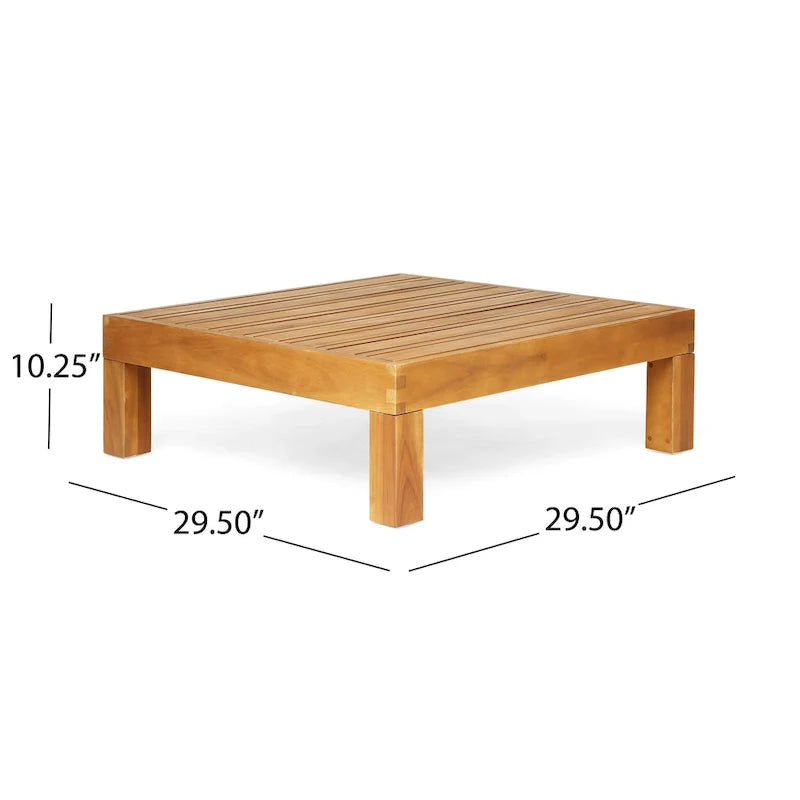 Ensemble de conversation d'extérieur Brava 6 pièces en bois d'acacia par Christopher Knight Home