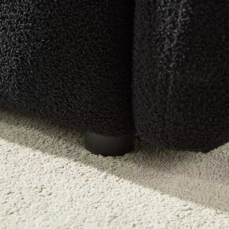 GDFStudio Alanna Canapé 3 places moderne en tissu peluche 79,5 po avec oreillers