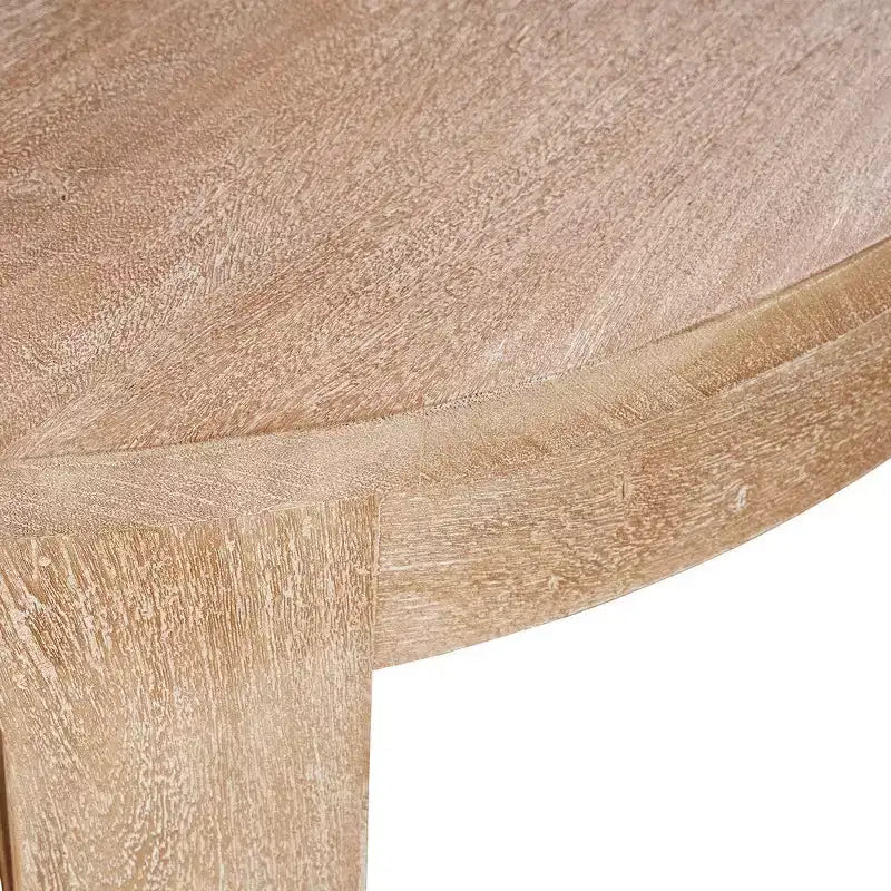 Table basse Royal Hampton, dessus rond de 32 pouces avec base en forme de traîneau ouverte