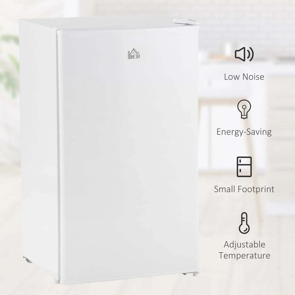 Mini-réfrigérateur de 3,2 pi³ avec congélateur, réfrigérateur compact à porte unique avec thermostat réglable pour chambre à coucher