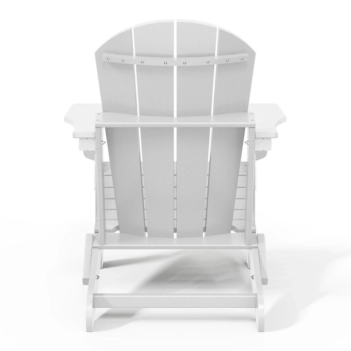Chaise Adirondack pliante d'extérieur tout temps Polytrends Laguna résistante à la décoloration pour patio
