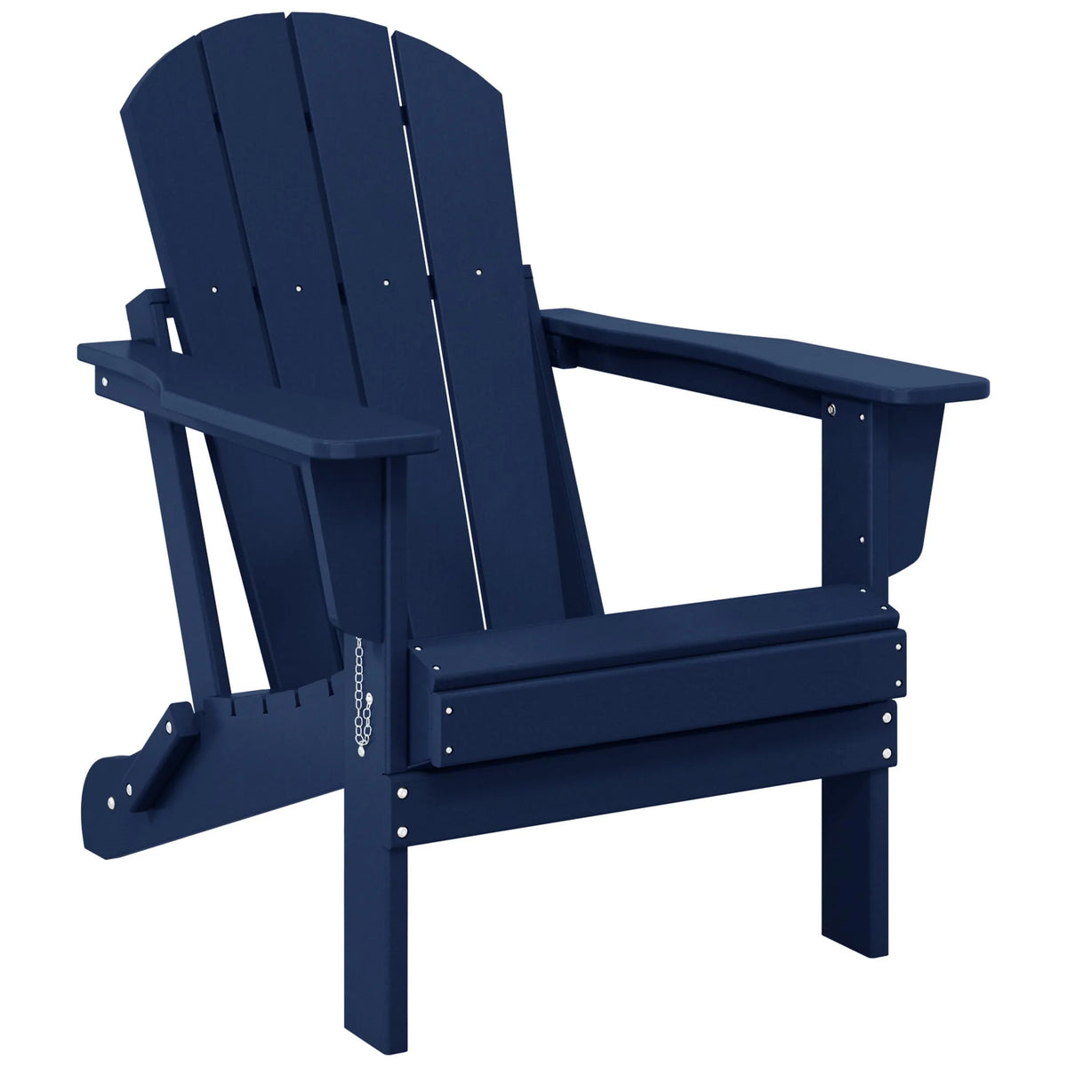 Chaise Adirondack pliante d'extérieur tout temps Polytrends Laguna résistante à la décoloration pour patio