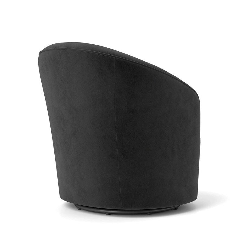 SEYNAR Fauteuil club pivotant à 360 degrés en velours moderne avec dossier capitonné - Lot de 2