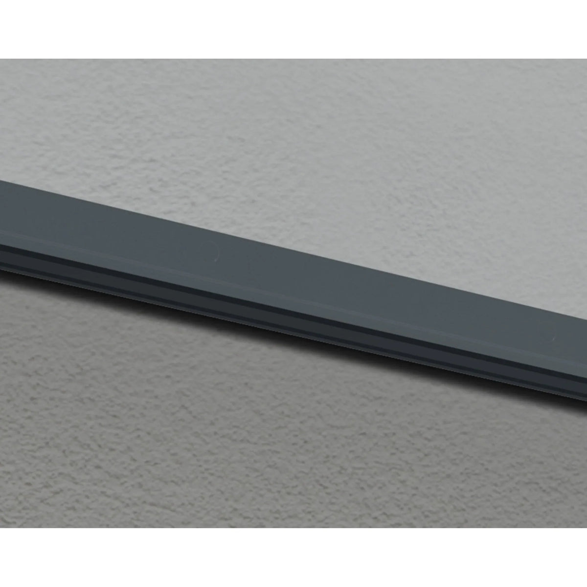 Auvent Sophia gris transparent pour portes et fenêtres de 0,9 m