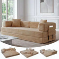 Canapé-lit convertible 5-en-1 80,7 po – Velours côtelé, 1200 lb, Aucun assemblage
