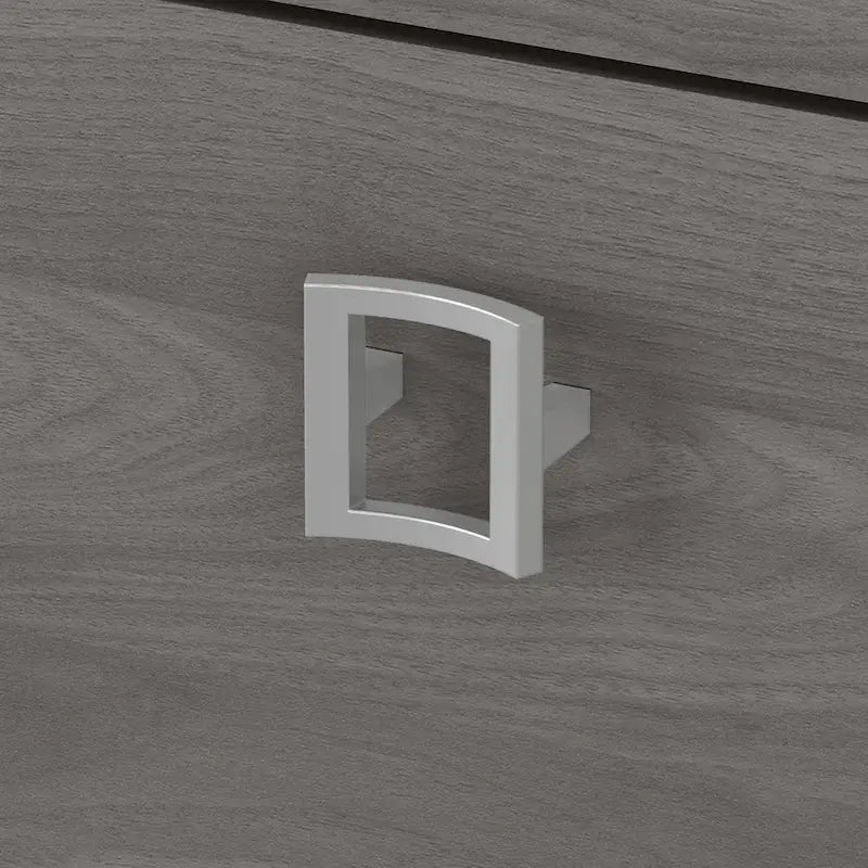 Bureau d'angle Echo avec huche et tiroirs
