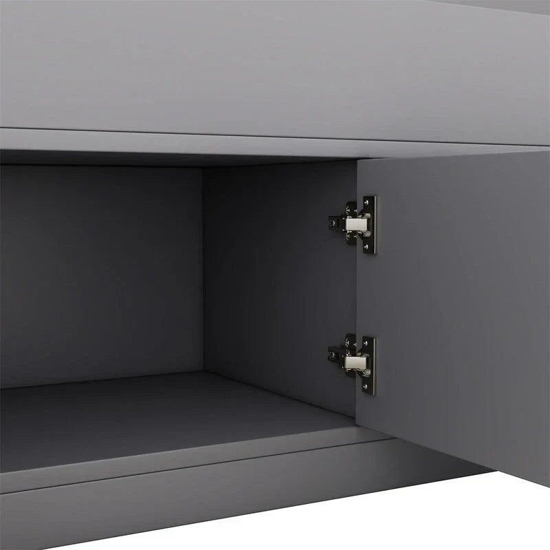 Lit plateforme capitaine double/grand avec 4 tiroirs et étagères de rangement, cadre de lit en bois massif avec tête de lit bibliothèque de rangement