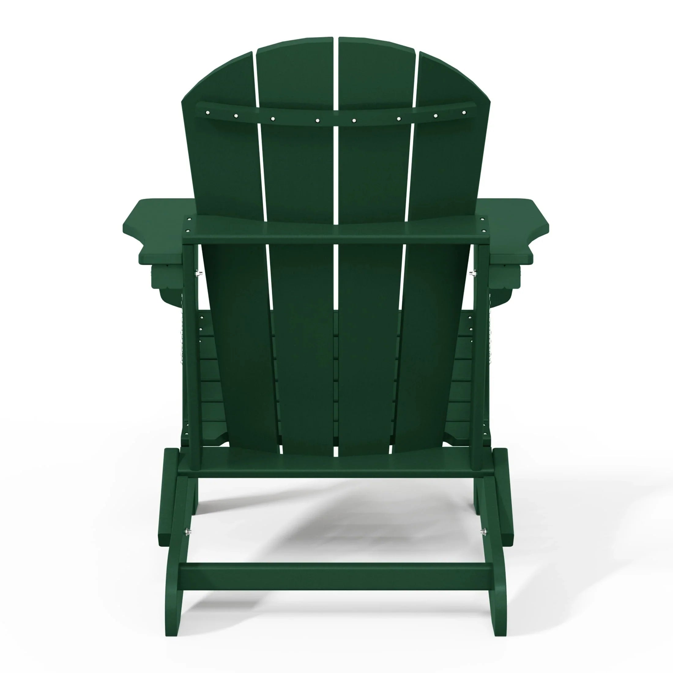 Chaise Adirondack pliante d'extérieur tout temps Polytrends Laguna résistante à la décoloration pour patio