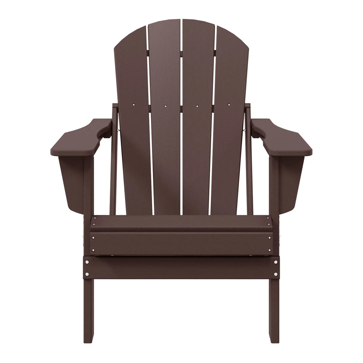 Chaise Adirondack pliante d'extérieur tout temps Polytrends Laguna résistante à la décoloration pour patio